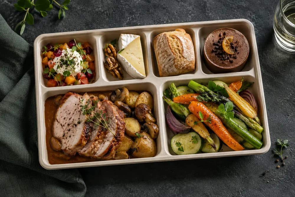 Exemple de plateau-repas complet François Traiteur
